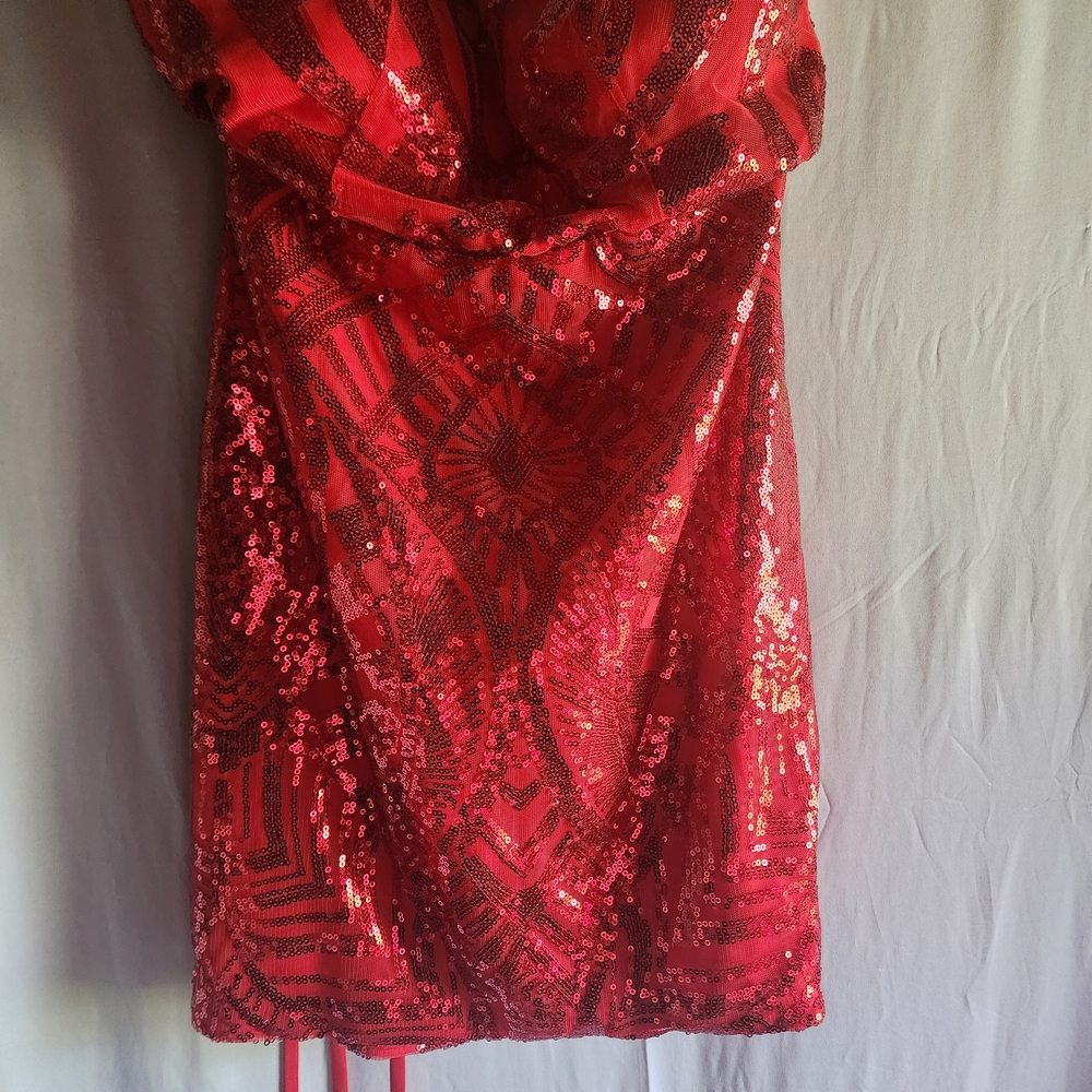 Red Sequin Dress